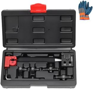 GEAROLL Brake Line Flaring Tool Kit, 3/16" 1/4" SAE Double Flare Tool for Brake Lines, Creates Single Double Bubble Flares for Vehicle Brake & Hydraulic Lines