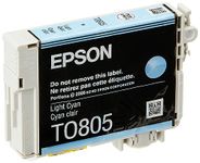 Epson T0805 Light Cyan Hummingbird Genuine Ink, Claria Photo HD Ink Cartridge