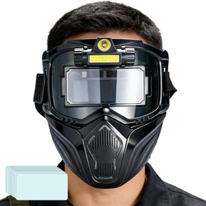 Auto Darkening Welding Helmet - Soldar Protective Hood with 3 Lighting Adjustable,Smart Sensing Welder Helmet,for Industry Construction Welding Workshop Commercial Metalworking Household