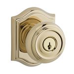 Baldwin ENTRATAR003 Reserve Entry Lockset x Traditional with Traditional Arch Rose, Lifetime Brass Finish