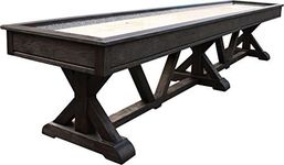 Playcraft Brazos River 16' Weathered Black Pro-Style Shuffleboard Table