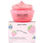 Award Winning Nourishing Berry Lip Mask - Lip Balm For Very Dry Lips - Lip Moisturizer Overnight & Lip Treatment & Lip Sleeping Mask - Vegan Cruelty-Free Lip Care Products by grace and stella