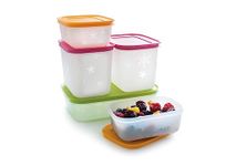 Tupperware Freeze It Starter Set 2x 1.9, 2x 4.6, 1x 4.2 Cup