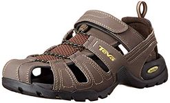 Teva Men's Forebay Closed Toe Sandals, Brown Turkish Coffee Tkcf, 9 UK