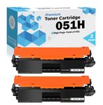 Ultra Toner® HIGH Yield Compatible Replacement for Canon 051H Toner Cartridge Black CRG-051 canon051 canon051h 051H ImageClass LBP162dw ImageClass MF264dw ImageClass MF267dw ImageClass MF269dw (2PK)