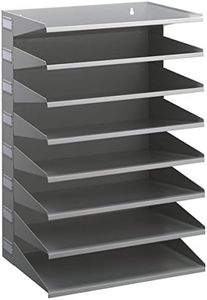 Durable 336110 Sorting Rack (with 8 Shelves), for Table or Wall, Grey