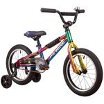 Revere16 Freestyle BMX Kids Bike for Boys and Girls. Lightweight Aluminum Frame and Fork. Tool-Less Quick Release Training Wheels. Easy to Ride! (Oil Slick)