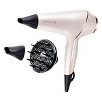 Remington PROluxe Hair Dryer (OPTIheat Technology for Long-Lasting Results, Ionic Conditioning for Frizz Free Hair, Diffuser, 2 Concentrators, Powerful, Professional Results, 2400W) AC9140