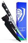 DALSTRONG Fillet Knife - 7 inch Flexible Blade - Gladiator Series Elite - High Carbon German Steel - Black G10 Handle - w/Two Sheaths - Razor Sharp Kitchen Knife - Chef Boning Knife - NSF Certified