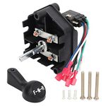 Forward Reverse Switch, DC 48V Golf Cart Electric Forward Reverse Switch 101753005 with Shift Handle Replacement for Club Car DS Models 1996 and Later