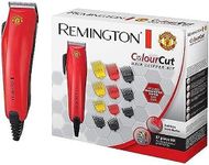 Remington ColourCut Hair Trimmer Manchester United Edition | 17-Piece Hair Clipper Kit with 9 Colour Coded Combs (1.5-25mm) & 2 Taper Combs | Includes Barber Cape | 3-Year Guarantee HC5038