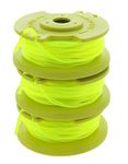 Ryobi One PLUS+ AC80RL3 OEM .080” Twisted Line and Spool Replacement for Ryobi 18v, 24v, and 40v Cordless Trimmers (3 Pack)