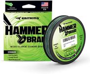 KastKing Hammer Braid Fishing Line, Moss Green, 4 Strand, 20LB, 300Yds