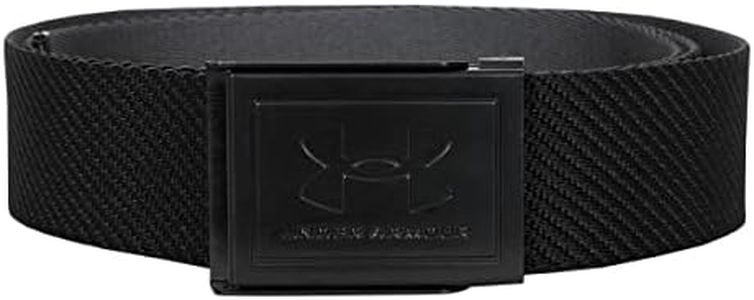 Under Armour Mens 2023 Webbing Golf Belt - Black - One Size