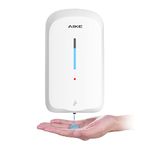 AIKE Soap Dispenser Wall Mounted, 1000ML Automatic Soap Dispenser for Commercial, Hand Wash Liquid Soap Dispenser for Toilet with Two Power supply methods (Plug In/Battery)