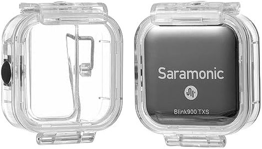 Waterproof Microphone Case for Blink900 TXS, Saramonic Blink900 TXS-WP Transparent Case for Wireless Transmitter of Blink900 S1/S2/S3/S4/S5/S6 Fitness Instructor Yoga Swimming Teaching Rainy Interview