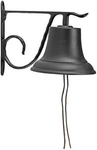 Whitehall Products Decorative Country Bell, Large, Black