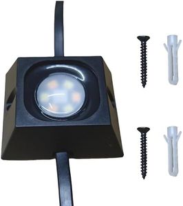 AHPOON 60/90/120 Packs Light Clips Mounts Bracket Compatible with Govee Outdoor Lights Pro （H706） 200FT, 128 Packs，250 Screws Included,Black