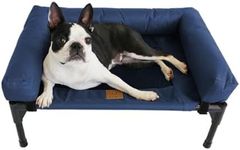 Charlie’s Pet Dog Cat Puppy Indoor/OutdoorTrampoline Bolster Sofa Bed Tough Spot Clear Air Dry Durable Easy Assemble Breathable Oxford Fabric - Blue Large 108x76.2x26.7cm