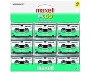 Maxell MC-60 UR Microcassettes (Pack of 9)