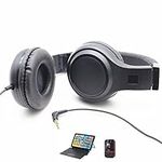 Saidbuds Retractable Wired Stereo Headphones Foldable Over Ear Headphone with Deep Bass Portable for Home Office Travel Virtual Schooling