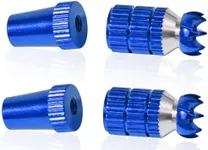 Fraizoe RC 2PCS Aluminum Transmitter Stick Ends Controller Thumb Rocker Set with M3 Thread for Futaba, FrSky, Spektrum DX6i DX7S DX8 DX9, Taranis X9D, Turnigy 9X, Hitec Aurora 9, MC8B, 6C, AT9 (Blue)