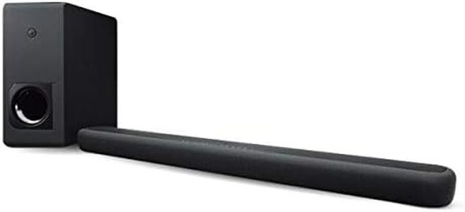 Yamaha Audio YAS-209BL Sound Bar with Wireless Subwoofer, Bluetooth, and Alexa Voice Control Built-In,Black,36 x 2.5 x 4.25 inches