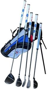 Fingerprints Junior Golf Club Set - Perfect for Junior Golfers - Left-Handed & Right-Handed Options - Complete Set in Multiple Sizes with Driver, Hybrid, 7i, PW, Putter & Stylish Stand Bag