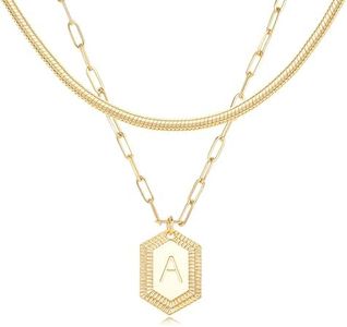 MYEARS Women Name Necklace Personalized Gold 17MM Coin Disc Pendant Engraved 14K Gold Plated Dainty Chain Simple Custom Jewelry, Metal