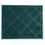 SlipToGrip Universal Door Mat – XL Size 42” x 35” – Anti Slip, Durable & Washable – Duraloop Mesh Entrance Outdoor & Indoor Welcome Mat – Dirt and Dust Absorber (Emerald Green)