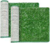 LOOBANI Dog Grass Pee Pads, Artificial Dog Grass Pads for Potty Tray, Fake Grass for Dogs to Pee On, Outdoor Indoor Pee Grass for Dog Potty… (14.1*18.1 inch)