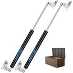 ARANA 15 inch Lift Support Struts Gas Spring Shocks 300 N/67 LB Per Prop for RV Bed Floor Hatch Trap Door TV Cabinet Heavy Duty Box Lid Window Camper Shell with L Mounts 2Pcs (Support Weight 55-75lb)