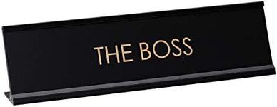 The Boss Novelty Desk Sign