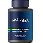 Pterostilbene Pro 250 (250 mg, 60 Capsules) by ProHealth Longevity | Powerful Antioxidant. Supports Healthy Aging, Heart Health, Brain Cell Health. Boosts Effectiveness of NMN.