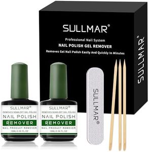 Nail Polish Remover 2PCS Remover Gel Nail Polish Remover Within 2-3 MINS Quick Easy Peel Off Varnishes Base Top Coat UV Gel Nail Art Tool Cleaner