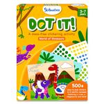 Skillmatics Art Activity - Dot It Dinosaurs, No Mess Sticker Art for Kids, Craft Kits, DIY Activity, Gifts for Boys & Girls Ages 3, 4, 5, 6, 7, Travel Toys for Toddlers, Paper, Multicolor