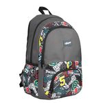 F Gear Chinook Gry Chill Out 21L, Casual Backpack|School|Tuition Bag|Primary School Bag For Girls Boys|Bottle Holder Pocket, Padded Back & Shoulder Straps|Lightweight College Bag, Multicolour