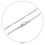 Sterling Silver Chain for Women Box Chain 1mm,Silver Necklace Chain Women,Thin Silver Chain Necklace Hypoallergenic,Real Silver Chain Necklaces for Women S925 Sterling Silver 18 Inch