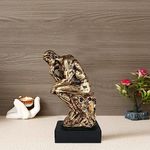 nantan Thinking Man Showpiece Figurine Lucky Decorative Items for Home Decor Living Room Office Desktop Decoration & Gifting