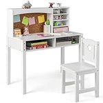 Costzon Kids Desk and Chair Set, Wo