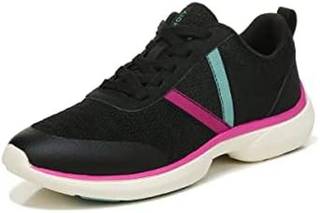 Vionic Women's Vortex Jolisa Lace Up Knit Athletic Shoes - Ladies Supportive Walking Sneakers That Include Three-Zone Comfort with Orthotic Insole Arch Support, Medium and Wide Fit Sizes 5-12, Black,