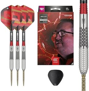 TARGET Darts Stephen Bunting G5 95% Tungsten Dart Set (22G), Steel Tip Swiss Point Darts | Generation 5 Player Edition Darts with Swiss Points, Professional Darts Set, Swiss Point Tool Included