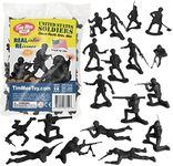 TimMee Plastic Army Men - Black 48p