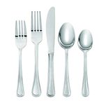 Oneida H081020AL20 Hollis 20 Piece Everyday Flatware, Service for 4 18/0 Stainless Steel, Silverware Set