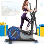 Neezee Elliptical Cross Trainer, Ultra Quiet Cross Trainer for Home Use with 16 Levels Resistance, 8KG Flywheel, 16.5IN Stride, Max Weight 150KG