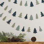 Ginger Ray Christmas Tree Garland Bunting, 5 Meter Length