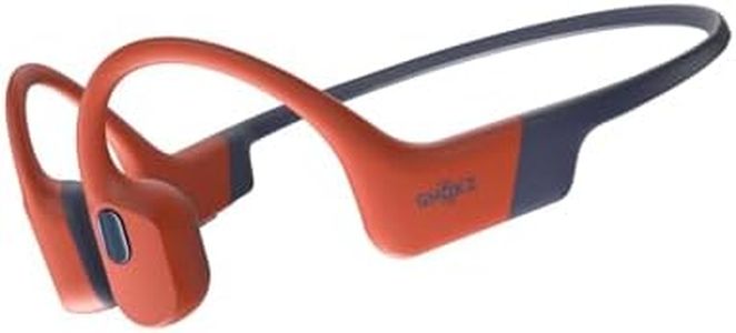 SHOKZ OpenSwim Pro - Open-Ear Bluetooth & MP3 Bone Conduction Sport Headphones, Swimming Headphones, IP68 Waterproof, Red