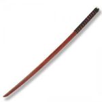 Playwell Martial Arts Adults Wooden Bokken With Roped Handle - Cherry Oak - 40"