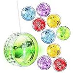 FAVOMOTO 10pcs Yo-yo Mixed Colors 10 Pcs Yoyo Carnival Prizes in Bulk Yo Yo Ball Gift Plastic Child Colorful