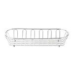 Chrome Oblong Metal Wire Bread Basket, Iron, by GET 4-22453